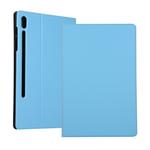Voltage Elastic Texture Horizontal Flip Leather Case for Galaxy Tab S6 T860, with Holder(Sky Blue)