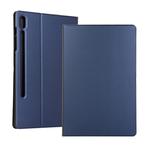 Voltage Elastic Texture Horizontal Flip Leather Case for Galaxy Tab S6 T860, with Holder(Blue)