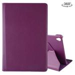 Litchi Texture Horizontal Flip 360 Degrees Rotation Leather Case with Holder for Huawei MediaPad M6 10.8(Purple)