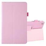 Litchi Texture Horizontal Flip Leather Case with Holder for Galaxy Tab A8.0 T290(Pink)