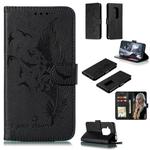 Feather Pattern Litchi Texture Horizontal Flip Leather Case with Wallet & Holder & Card Slots For Motorola One Pro(Black)