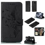 Feather Pattern Litchi Texture Horizontal Flip Leather Case with Wallet & Holder & Card Slots For Motorola Moto Z4 Play(Black)