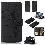 Feather Pattern Litchi Texture Horizontal Flip Leather Case with Wallet & Holder & Card Slots For Google Pixel 3a(Black)