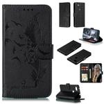 Feather Pattern Litchi Texture Horizontal Flip Leather Case with Wallet & Holder & Card Slots For Google Pixel 3a XL(Black)