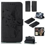 Feather Pattern Litchi Texture Horizontal Flip Leather Case with Wallet & Holder & Card Slots For Huawei Y5 (2019) / Honor 8S(Black)