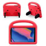Shockproof EVA Bumper Case with Handle & Holder for Galaxy Tab A 8 (2019) P200 / P205(Red)