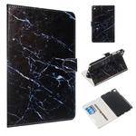 For Galaxy Tab A 8.0 & S Pen (2019) / P205 Colored Drawing Pattern Horizontal Flip PU Leather Case with Holder & Card Slots(Black Marble)