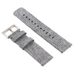 Simple Fashion Canvas Watch Band for Fitbit Versa / Versa 2(Grey)