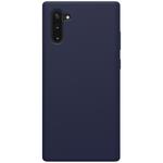 NILLKIN Flex Pure Series Solid Color Liquid Silicone Dropproof Protective Case for Galaxy Note 10 / Note 10 5G(Blue)