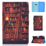 for Galaxy Tab A 10.1 (2019) T510 Colored Drawing Stitching Horizontal Flip Leather Case, with Holder & Card Slots(Bookshelf)