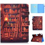 For iPad Pro 11 inch Colored Drawing Stitching Horizontal Flip Leather Case, with Holder & Card Slots & Sleep / Wake-up function(Bookshelf)