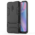 For OPPO K3 Shockproof PC + TPU Protective Case with Invisible Holder(Black)