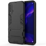 For Huawei Nova 5 / Nova 5 Pro Shockproof PC + TPU Protective Case with Invisible Holder(Black)