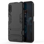For Huawei Honor 9X / Honor 9X Pro (Without Fingerprint Hole) Shockproof PC + TPU Protective Case with Invisible Holder(Black)