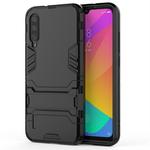 For Xiaomi Mi CC9e Shockproof PC + TPU Protective Case with Invisible Holder(Black)