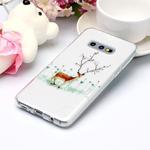 For Galaxy S10e Coloured Drawing Pattern IMD Workmanship Soft TPU Protective Case(Twig Elk)