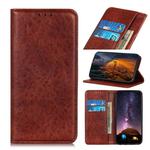 For Wiko Y50 / Sunny 4 Magnetic Retro Crazy Horse Texture Horizontal Flip Leather Case with Holder & Card Slots & Wallet(Brown)
