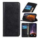 For Wiko Y80 Magnetic Retro Crazy Horse Texture Horizontal Flip Leather Case with Holder & Card Slots & Wallet(Black)