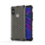 For Xiaomi Redmi Note 6 / Note 6 Pro Shockproof Honeycomb PC + TPU Protective Case(Black)