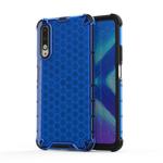 For Huawei Honor 9X Honeycomb Shockproof PC + TPU Protective Case(Blue)