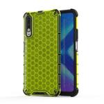 For Huawei Honor 9X Honeycomb Shockproof PC + TPU Protective Case(Green)
