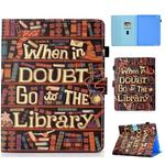 For iPad 2 / 3 / 4 Colored Drawing Stitching Horizontal Flip Leather Case, with Holder & Card Slots(Library)
