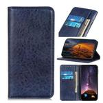 For LG K52 / K62 / Q52 Magnetic Crazy Horse Texture Horizontal Flip Leather Case with Holder & Card Slots & Wallet(Blue)