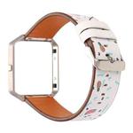 For Fitbit Blaze Leather Watch Band(Flamingo)