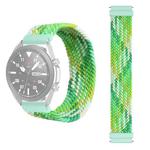 20mm Universal Nylon Weave Watch Band (Colorful Green)