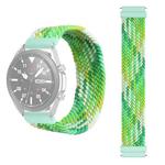 22mm Universal Nylon Weave Watch Band (Colorful Green)