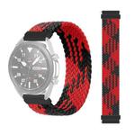 22mm Universal Nylon Weave Watch Band (Red Black)