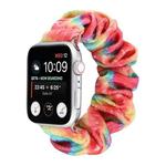 Flannel Hair Ring  Strap Watch Band For Apple Watch Ultra 49mm / Series 8&7 45mm / SE 2&6&SE&5&4 44mm / 3&2&1 42mm(6)