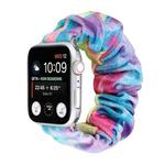 Flannel Hair Ring  Strap Watch Band For Apple Watch Series 8&7 41mm / SE 2&6&SE&5&4 40mm / 3&2&1 38mm(22)