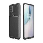 For OnePlus Nord N10 5G Carbon Fiber Texture Shockproof TPU Case(Black)