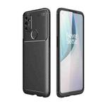 For OnePlus Nord N100 Carbon Fiber Texture Shockproof TPU Case(Black)