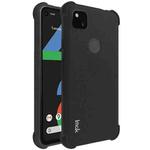 For Google Pixel 4a 4G IMAK All-inclusive Shockproof Airbag TPU Case with Screen Protector(Matte Black)