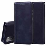 For Samsung Galaxy S20 FE 5G Frosted Business Magnetic Horizontal Flip PU Leather Case with Holder & Card Slot & Lanyard(Black)