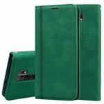 For Xiaomi Redmi 9 Frosted Business Magnetic Horizontal Flip PU Leather Case with Holder & Card Slot & Lanyard(Green)