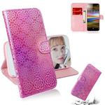 For Sony Xperia L3 Solid Color Colorful Magnetic Buckle Horizontal Flip PU Leather Case with Holder & Card Slots & Wallet & Lanyard(Pink)