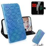 For Sony Xperia XZ3 Solid Color Colorful Magnetic Buckle Horizontal Flip PU Leather Case with Holder & Card Slots & Wallet & Lanyard(Blue)