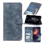 For LG K52 Antelope Texture Magnetic Buckle Horizontal Flip PU Leather Case with Card Slots & Wallet & Holder(Blue)