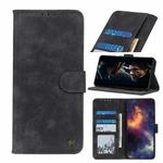 For LG K52 Antelope Texture Magnetic Buckle Horizontal Flip PU Leather Case with Card Slots & Wallet & Holder(Black)