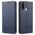 For vivo Y3s / Y17 AZNS Magnetic Calf Texture Horizontal Flip Leather Case with Card Slots & Holder & Wallet(Dark Blue)