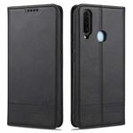 For vivo Y3s / Y17 AZNS Magnetic Calf Texture Horizontal Flip Leather Case with Card Slots & Holder & Wallet(Black)
