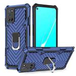 For OPPO A52 / A92 Cool Armor PC + TPU Shockproof Case with 360 Degree Rotation Ring Holder(Blue)