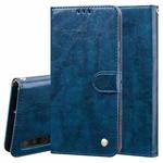 For Huawei Honor 9X / 9X Pro / Y9s / P Smart Pro 2019 Business Style Oil Wax Texture Horizontal Flip Leather Case with Holder & Card Slots & Wallet(Blue)