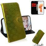 For iPhone 6 Plus & 6s Plus Solid Color Colorful Magnetic Buckle Horizontal Flip PU Leather Case with Holder & Card Slots & Wallet & Lanyard(Gold)