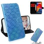 For Xiaomi Redmi Note 6 / 6 Pro Solid Color Colorful Magnetic Buckle Horizontal Flip PU Leather Case with Holder & Card Slots & Wallet & Lanyard(Blue)