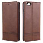 AZNS Magnetic Calf Texture Horizontal Flip Leather Case with Card Slots & Holder & Wallet For iPhone 6(Dark Brown)