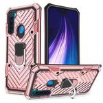 For Xiaomi Redmi Note 8 Cool Armor PC + TPU Shockproof Case with 360 Degree Rotation Ring Holder(Rose Gold)